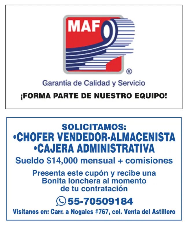 Cupón de empleo en Guadalajara