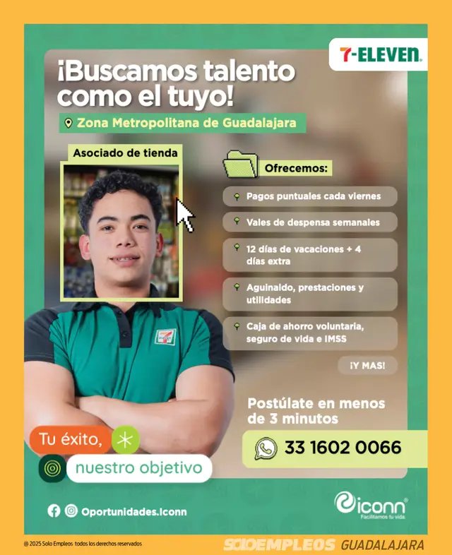 Vacante de empleo en Guadalajara publicada el 2026-05-29 en Solo Empleos