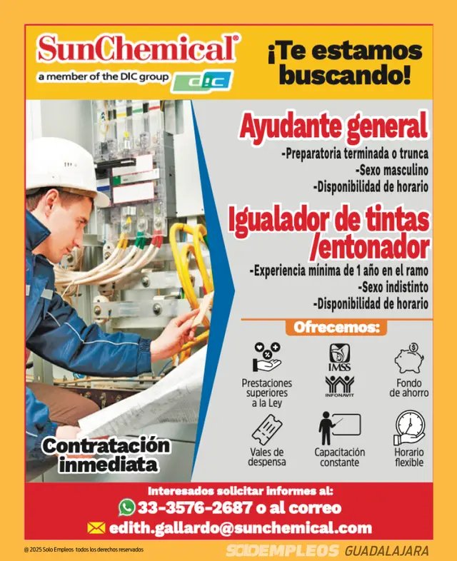 Vacante de empleo en Guadalajara publicada el 2026-05-30 en Solo Empleos