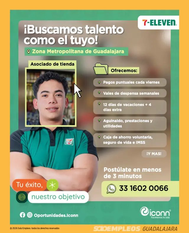 Vacante de empleo en Guadalajara publicada el 2026-07-17 en Solo Empleos