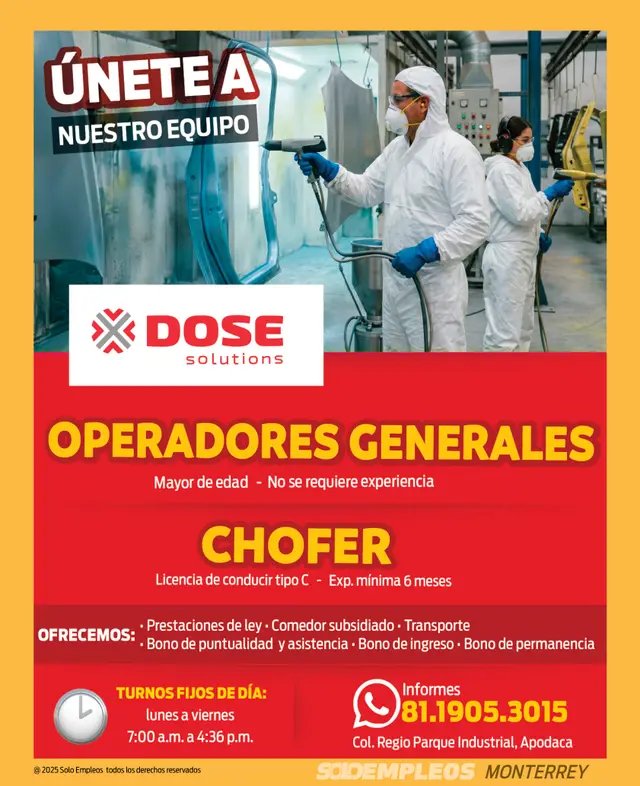 Vacante en Monterrey publicada el 2026-05-22