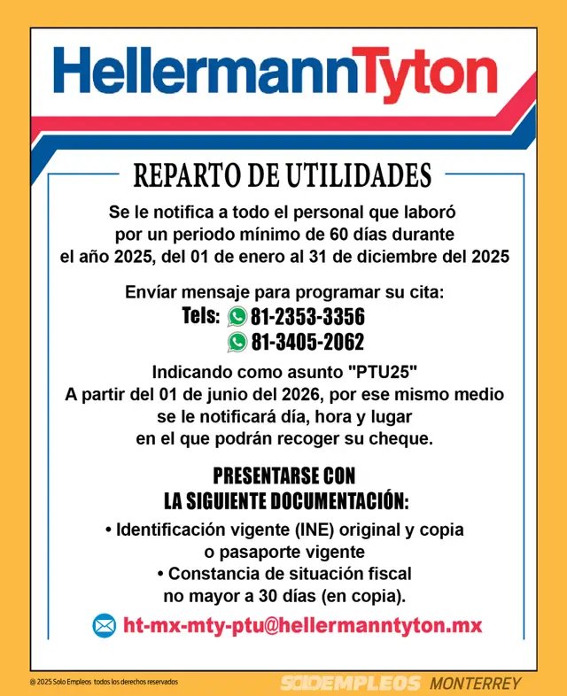 Vacante en Monterrey publicada el 2026-05-22
