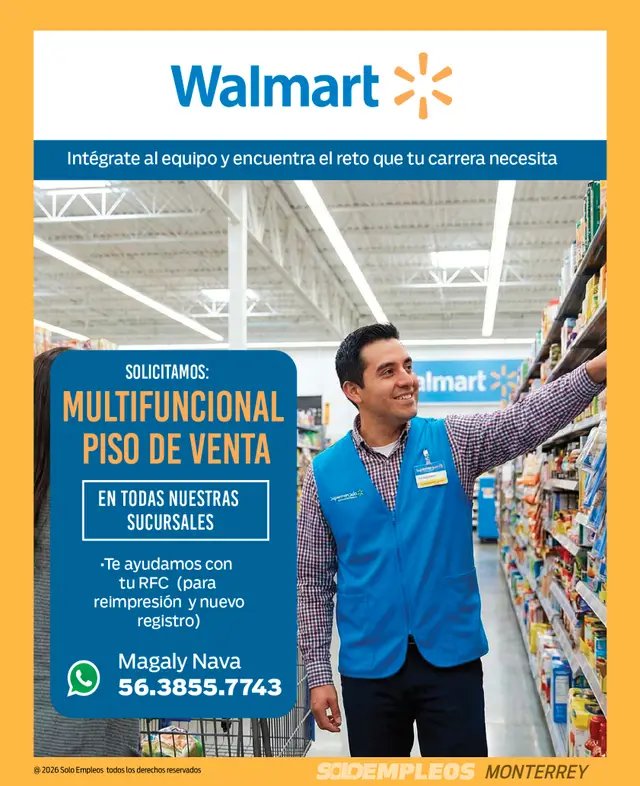 Vacante en Monterrey publicada el 2026-05-22
