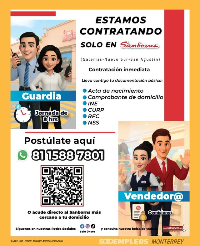 Vacante en Monterrey publicada el 2026-05-22