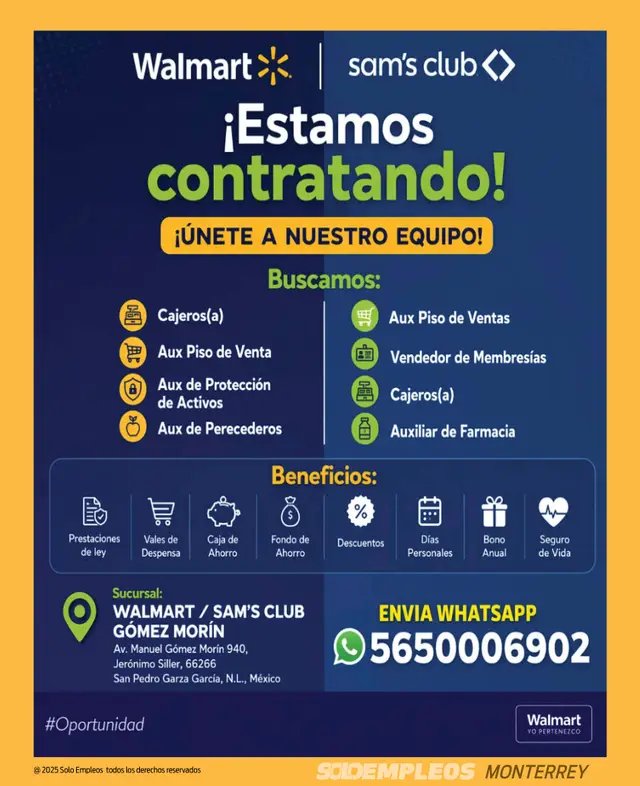 Vacante en Monterrey publicada el 2026-05-22