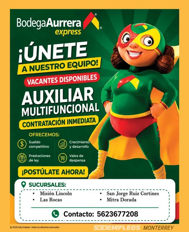 Vacante de empleo en Monterrey publicada el 2026-07-10 en Solo Empleos