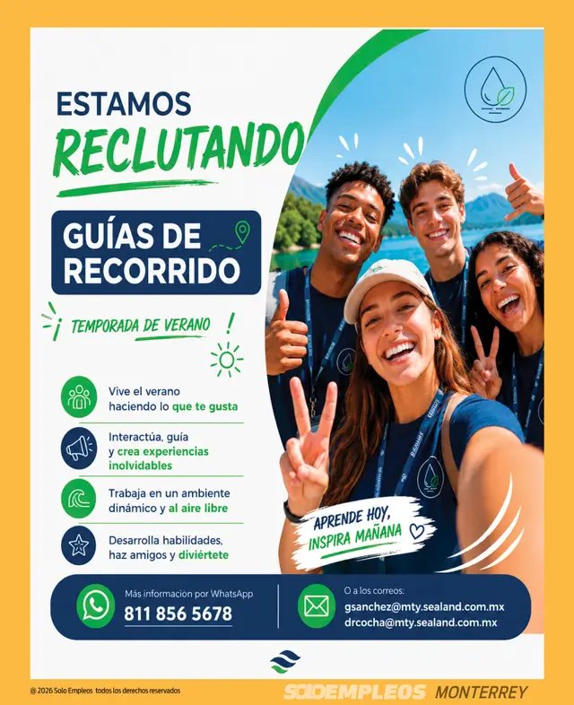 Vacante de empleo en Monterrey publicada el 2026-07-10 en Solo Empleos