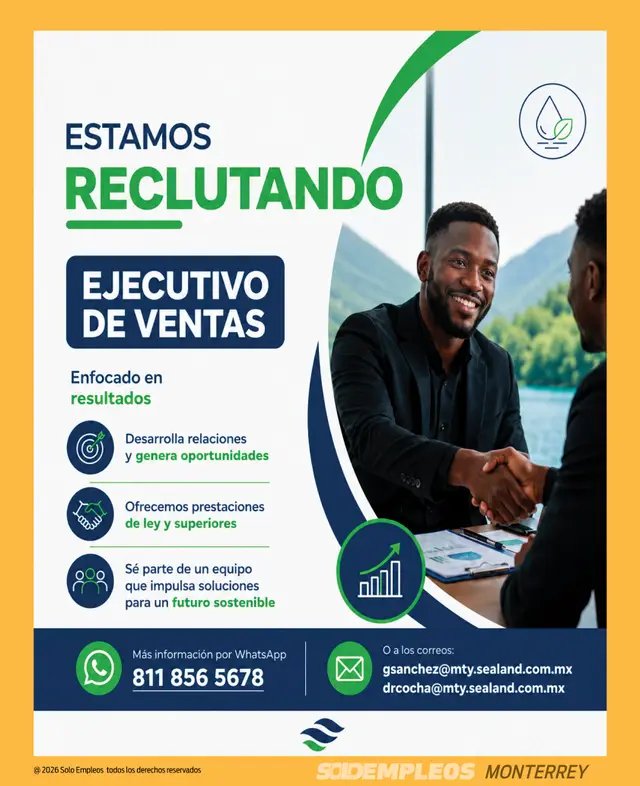 Vacante de empleo en Monterrey publicada el 2026-07-10 en Solo Empleos